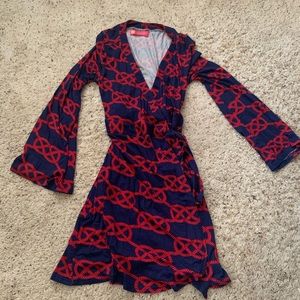 Macbeth Collection Nautical Theme Red/Blue Dress